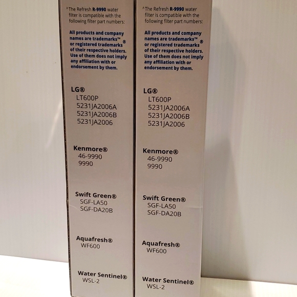 Refresh, LG refrigerator filters, New - Picture 2 of 8